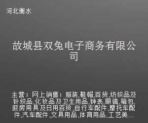 故城县双兔电子商务